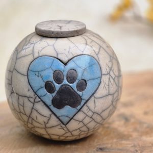 Urn "Voor altijd in mijn hart" - blauw