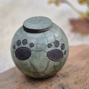 Urn met pootjes - groen