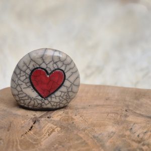 Memorysteentje met hartje