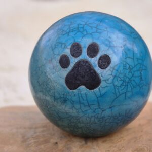 Hondenurn met 1 poot - turkoois